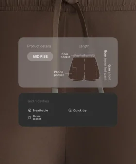 Pantaloncini 2 in 1 a vita media Light Touch
