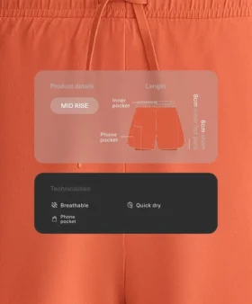 Pantaloncini 2 in 1 a vita media Light Touch