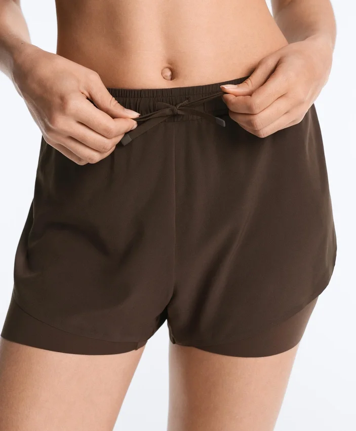 Pantaloncini 2 in 1 a vita media Light Touch Pantaloncini 2 in 1 a vita media Light Touch