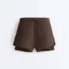 Pantaloncini 2 in 1 a vita media Light Touch Pantaloncini 2 in 1 a vita media Light Touch