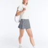 Pantaloncini a righe a vita alta Evermove