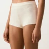 Pantaloncini da bikini a vita alta in crochet con texture a bolle Pantaloncini da bikini a vita alta in crochet con texture a bolle
