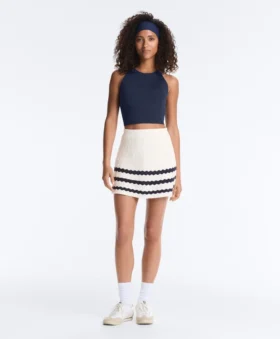 Pantaloncini in maglia a onde
