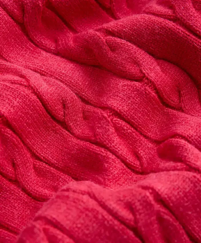 Pantaloncini in maglia a trecce lavata Pantaloncini in maglia a trecce lavata