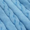 Pantaloncini in maglia a trecce lavata Pantaloncini in maglia a trecce lavata