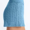 Pantaloncini in maglia a trecce lavata Pantaloncini in maglia a trecce lavata
