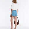 Pantaloncini in maglia a trecce lavata Pantaloncini in maglia a trecce lavata
