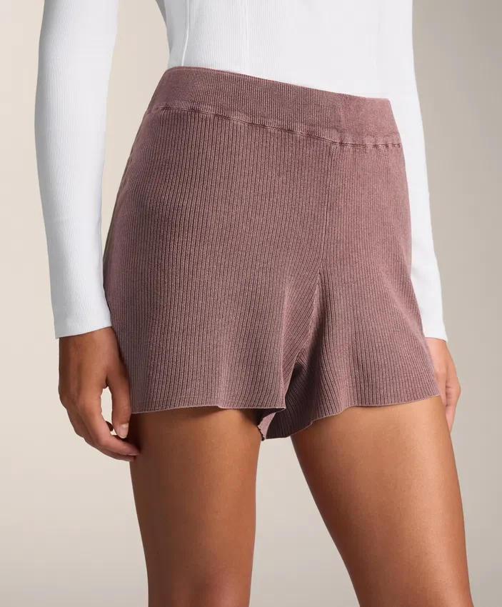 Pantaloncini in maglia lavata Pantaloncini in maglia lavata