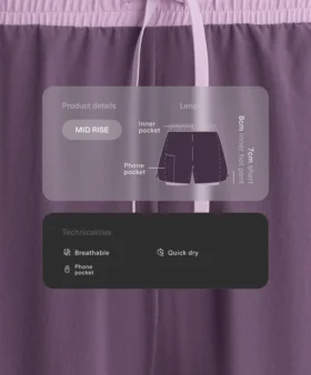 Pantaloncini tecnici 2 in 1