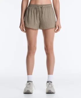 Pantaloncini tecnici 2 in 1 a vita media a quadri