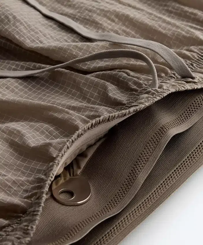 Pantaloncini tecnici 2 in 1 a vita media a quadri Pantaloncini tecnici 2 in 1 a vita media a quadri