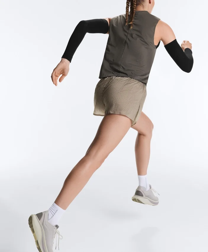 Pantaloncini tecnici 2 in 1 a vita media a quadri Pantaloncini tecnici 2 in 1 a vita media a quadri