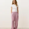 Pantaloni a gamba dritta a righe