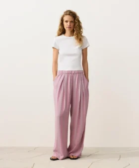 Pantaloni a gamba dritta a righe