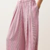 Pantaloni a gamba dritta a righe