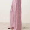 Pantaloni a gamba dritta a righe