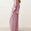 Pantaloni a gamba dritta a righe