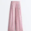 Pantaloni a gamba dritta a righe