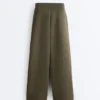 Pantaloni a gamba dritta a righe in modal Soft Touch