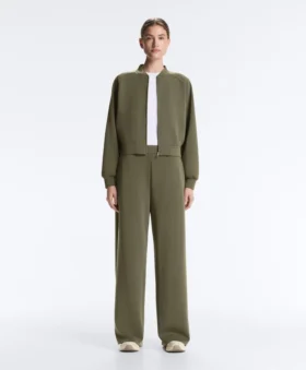 Pantaloni a gamba dritta a righe in modal Soft Touch