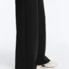 Pantaloni a gamba dritta a righe in modal Soft Touch
