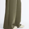 Pantaloni a gamba dritta a righe in modal Soft Touch