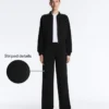 Pantaloni a gamba dritta a righe in modal Soft Touch