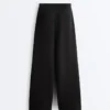 Pantaloni a gamba dritta a righe in modal Soft Touch