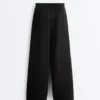 Pantaloni a gamba dritta a righe in modal Soft Touch