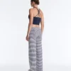 Pantaloni a gamba dritta a vita alta Comfortlux a righe