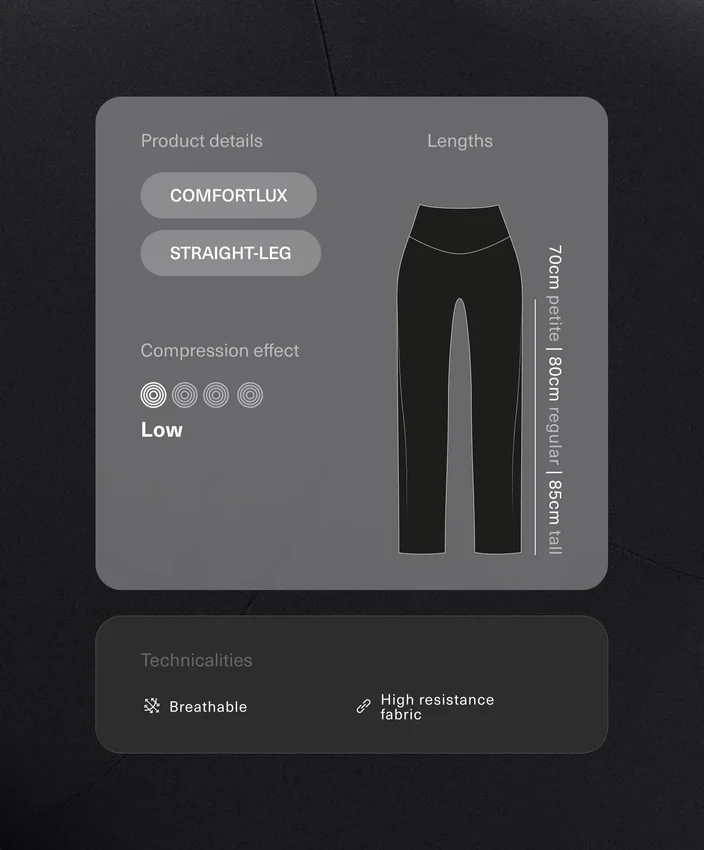 Pantaloni a gamba dritta Comfortlux a vita alta Pantaloni a gamba dritta Comfortlux a vita alta