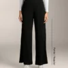 Pantaloni a gamba dritta con bottoni e bordino in modal Soft Touch Pantaloni a gamba dritta con bottoni e bordino in modal Soft Touch