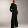 Pantaloni a gamba dritta con bottoni e bordino in modal Soft Touch Pantaloni a gamba dritta con bottoni e bordino in modal Soft Touch