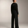 Pantaloni a gamba dritta con bottoni e bordino in modal Soft Touch Pantaloni a gamba dritta con bottoni e bordino in modal Soft Touch