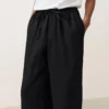 Pantaloni a gamba dritta in 100% lino