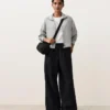 Pantaloni a gamba dritta in 100% lino