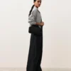 Pantaloni a gamba dritta in 100% lino