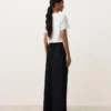 Pantaloni a gamba dritta in 100% lino