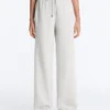 Pantaloni a gamba dritta in cotone melange