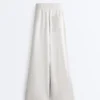 Pantaloni a gamba dritta in cotone melange