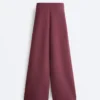 Pantaloni a gamba dritta in misto cotone