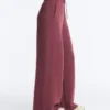 Pantaloni a gamba dritta in misto cotone