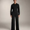 Pantaloni a gamba dritta in modal con piega