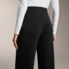 Pantaloni a gamba dritta in modal con piega