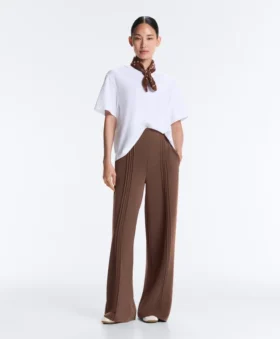 Pantaloni a gamba dritta in modal Soft Touch con bordino