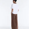 Pantaloni a gamba dritta in modal Soft Touch con bordino