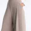 Pantaloni a gamba larga a righe in modal Soft Touch