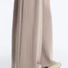 Pantaloni a gamba larga a righe in modal Soft Touch