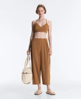 Pantaloni a gamba larga a vita alta Light Touch