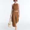 Pantaloni a gamba larga a vita alta Light Touch